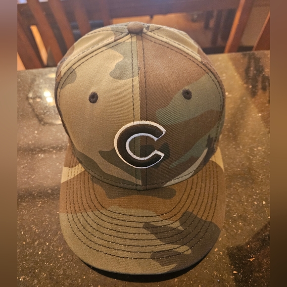Mens new era chicago cubs hat neon orange under bill - Picture 1 of 4
